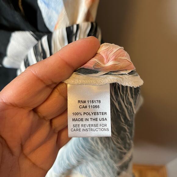 Komarov Floral Sleeveless Midi Dress‎ Y2K 2000s Fairy Whimsy Goth Sz Small Flowy - Picture 6 of 7